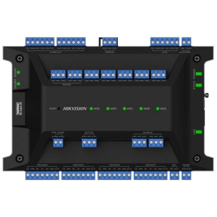 Контролер для двох дверей Hikvision DS-K2702X(P)