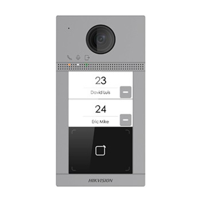 2 Мп IP виклична панель на 2 абонента c ІЧ підсвічуванням і Wi-Fi Hikvision DS-KV8213-WME1(B)
