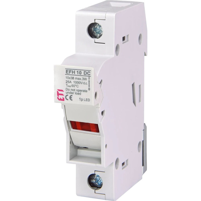 Тримач запобіжника ETI ЕТІ EFH 10 1P 25A 1000V DC