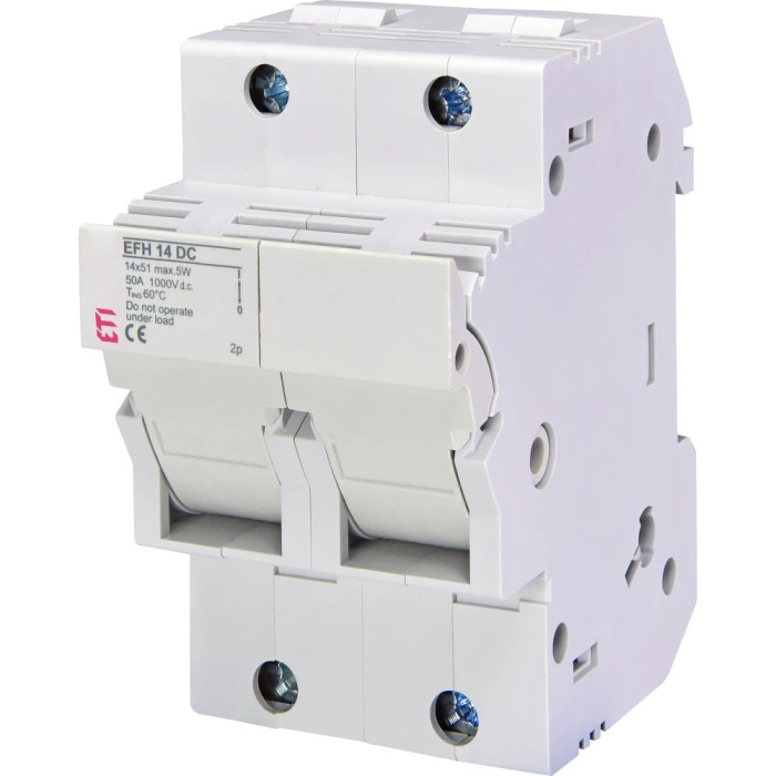 Тримач запобіжника ETI ЕТІ EFH 14 2P 50A 1000V DC