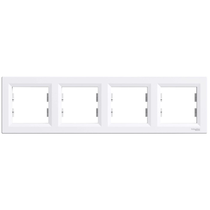 Рамка 4-місна горизонтальна біла Schneider Electric ASFORA EPH5800421