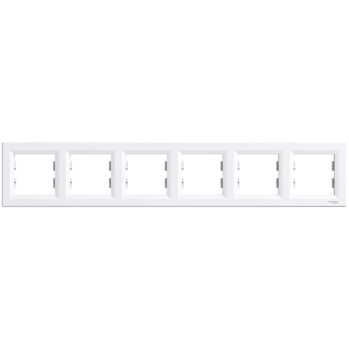 Рамка 6-місна горизонтальна біла Schneider Electric ASFORA EPH5800621