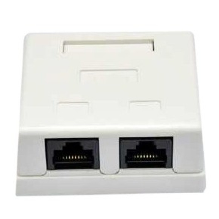 Розетка зовнішня EPNew 2хUTP, кат. 6, RJ45