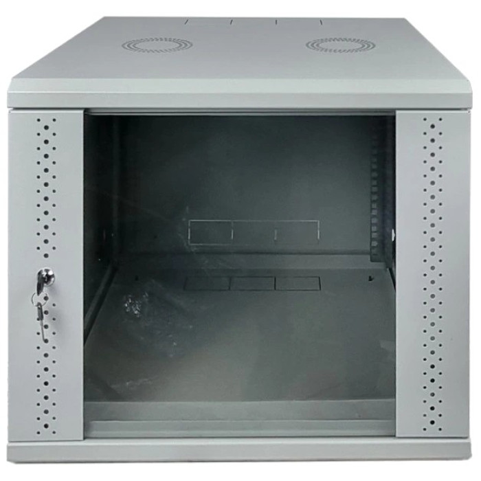 Шафа EServer 9U 600х350х503 скло, сіра