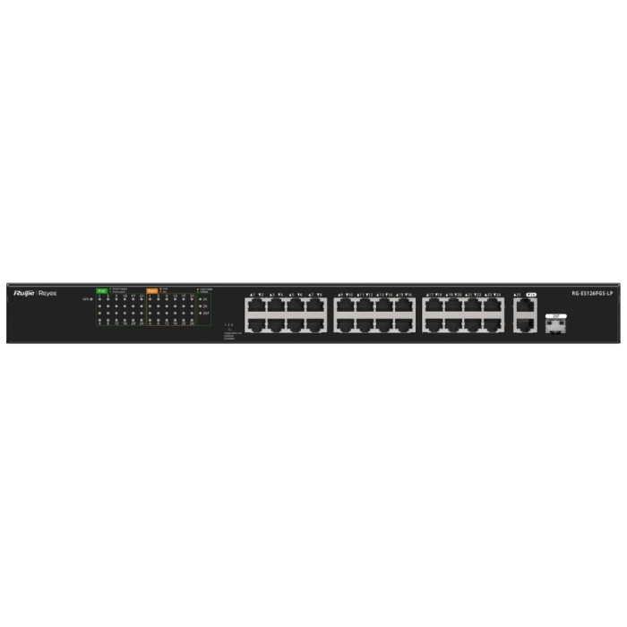 Комутатор 26 портів некерований Ruijie Reyee RG-ES126FGS-LP PoE