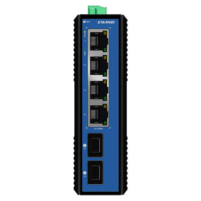 Комутатор 6 портів некерований Ewind EW-PIS1706-4FE