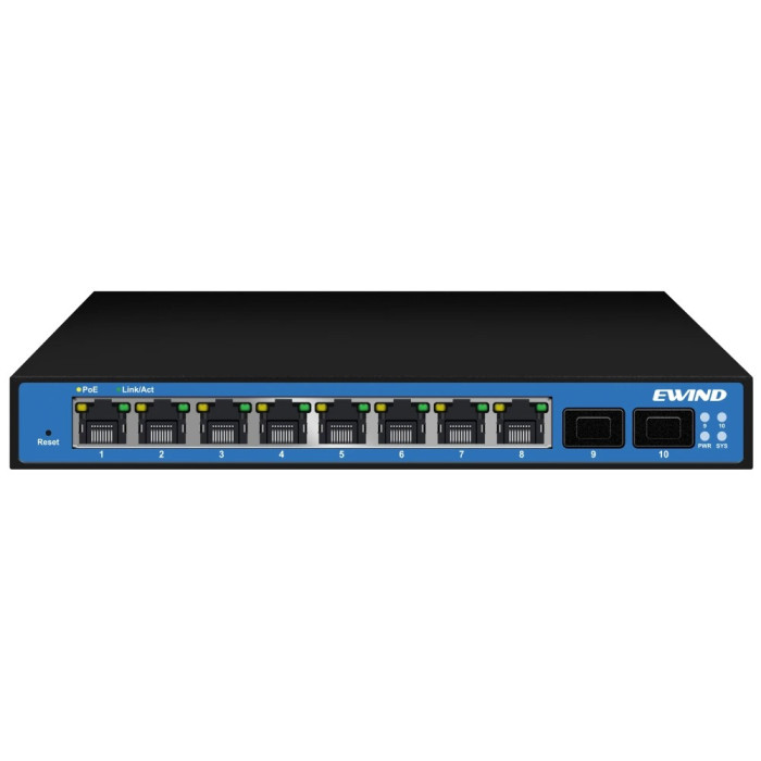 Комутатор 10 портів керований Ewind EW-S2910SM-DP PoE