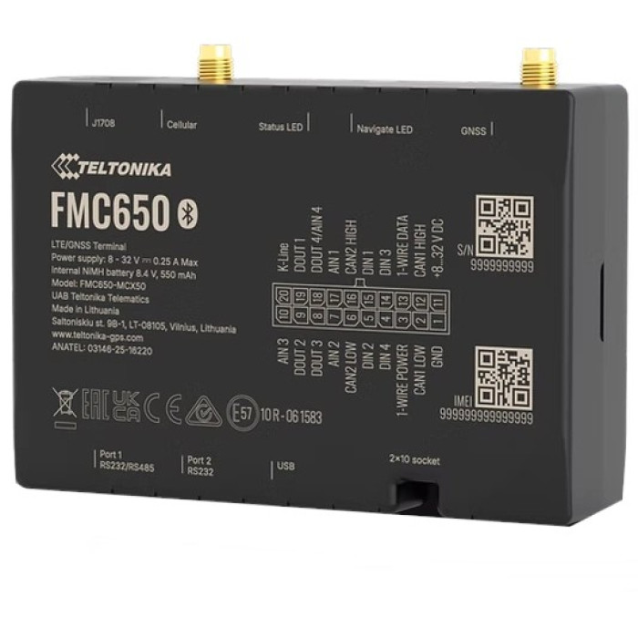 Професійний GPS-трекер Teltonika FMC650 CAN J1708