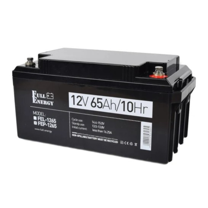 Акумулятор 12В 65 Ач для ДБЖ Full Energy FEP-1265