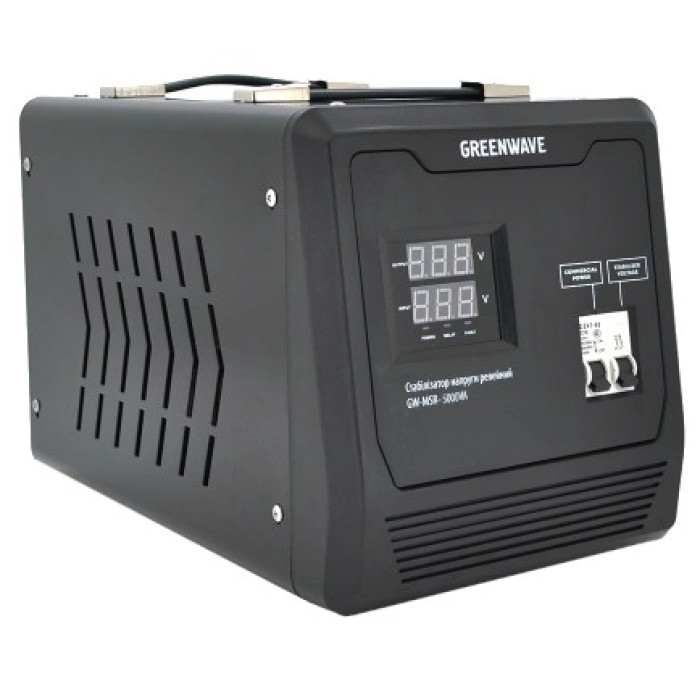 Стабілізатор напруги релейний клеммные колодки DC140-260V, AC220 Green Wave Mauser 5000VA (3500Вт)
