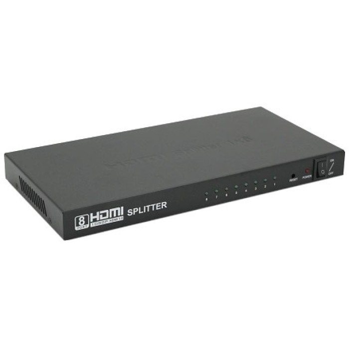 Активний сплітер 1=>8 порти 4K, 2K, 3D, 1080Р DC5V/2A