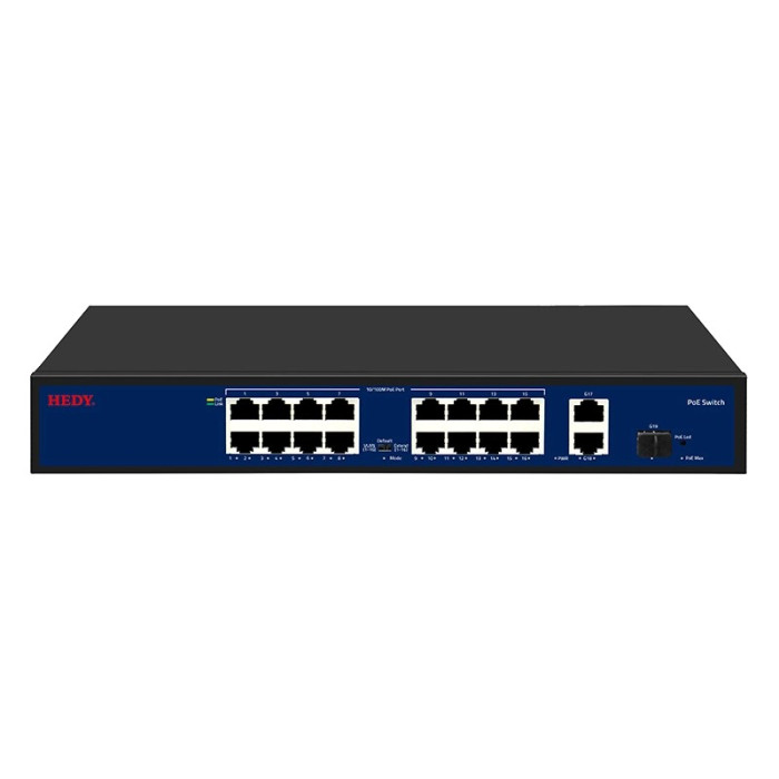 Комутатор 19 портів некерований Hedy HN16H2G1S-200-V1 16+2+1SFP