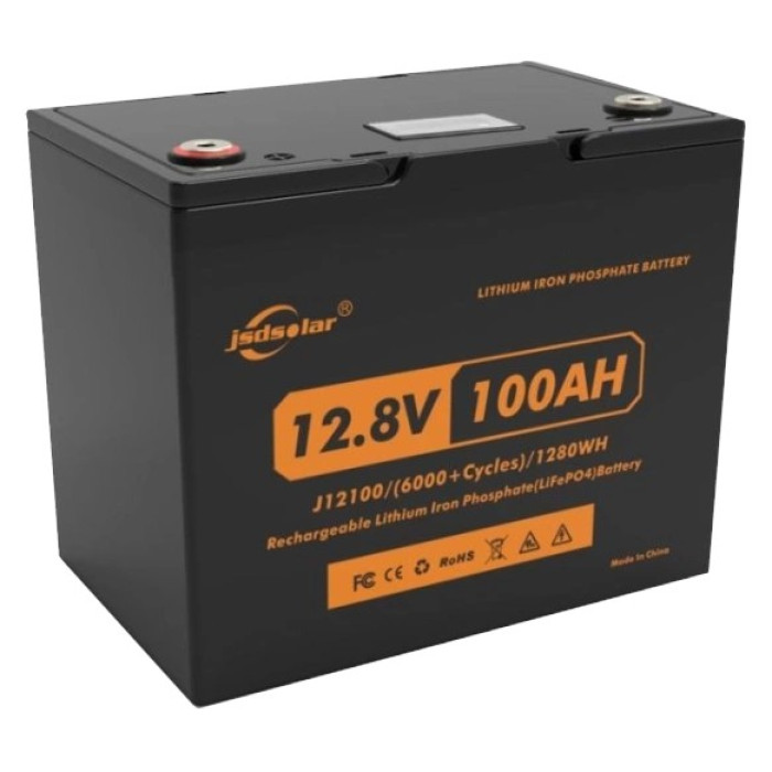 Літієва акумуляторна батарея Full Energy JSDS LiFePO4 12100LED 12.8В 100А•г