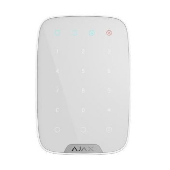 Бездротова сенсорна клавіатура Ajax KeyPad (white)