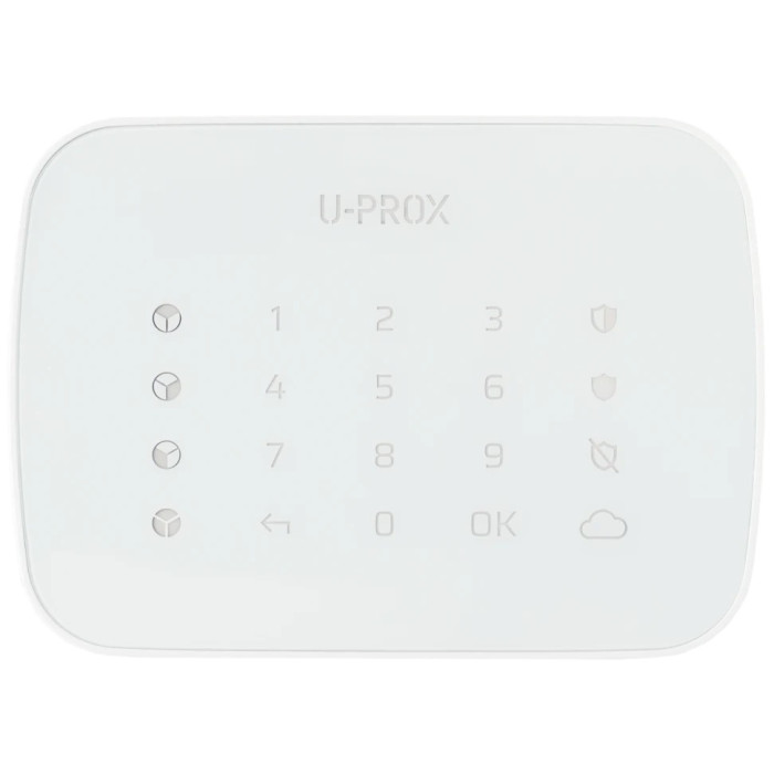 Бездротова сенсорна клавіатура для чотирьох груп U-Prox Keypad G4 White