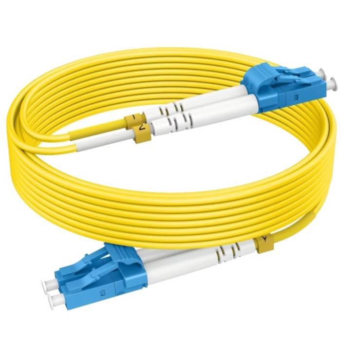 Патчкорд оптичний CMS LC/UPC-LC/UPC SM 1м Simplex Slim 2мм