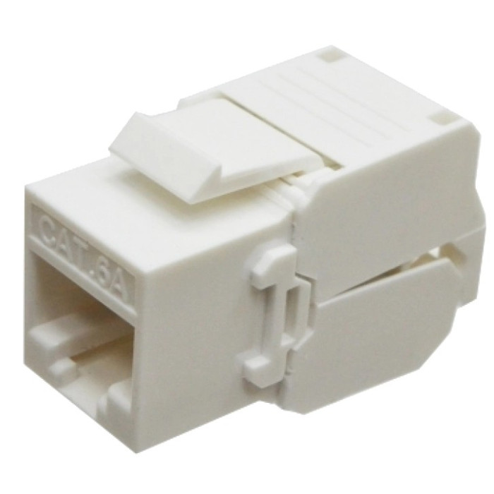 Модуль KeyStone RJ45 UTP, кат. 6a, безінструментний, Slim L&W LW LW-KJ6A-04-C6A