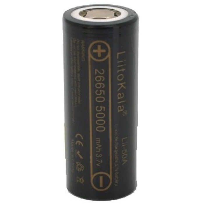 Акумулятор LiitoKala 26650 Li-Ion Lii-50A 5000mah