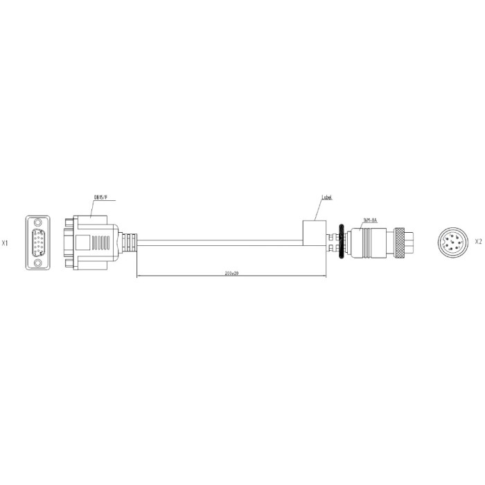 Кабель Hikvision AE-MC9294-0.2(16M8A to DB15/F)