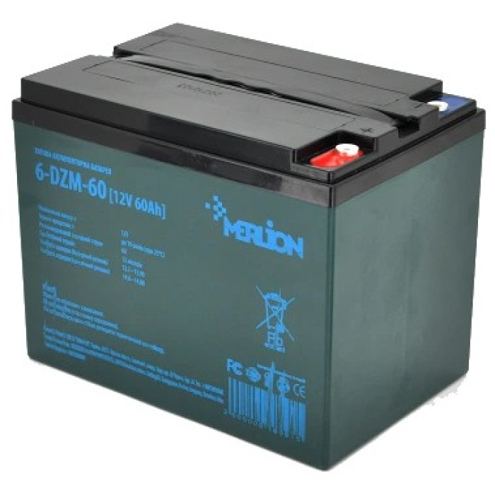 Акумуляторна батарея тягова AGM MERLION 6-DZM-60 12V 60Ah