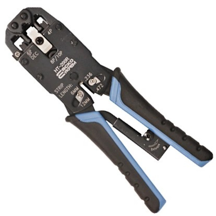 Інструмент для обтискання RJ-45 (8P8C) та RJ-12/11 (6P6C) HT-200R (01102)