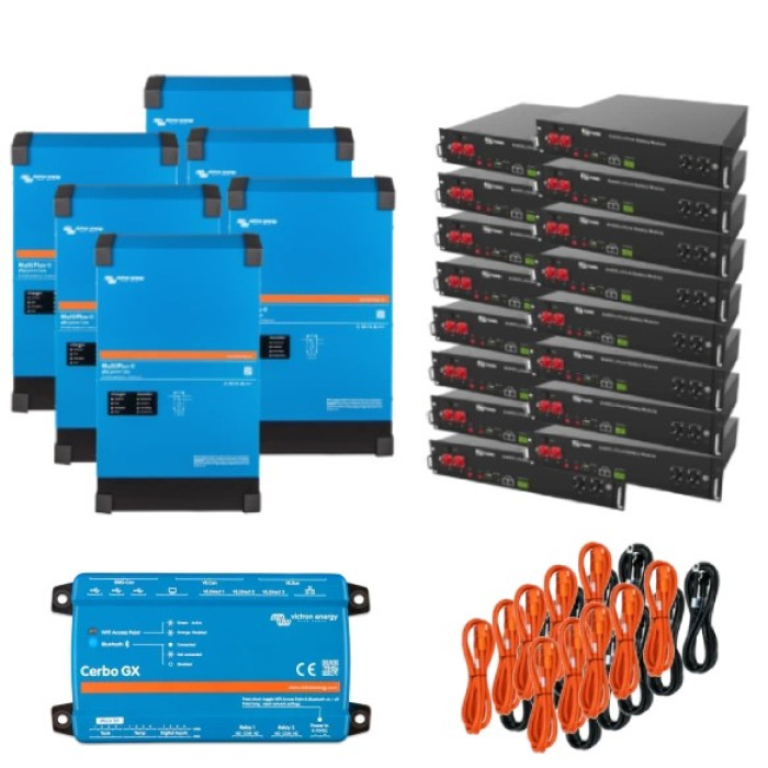 Система безперебійного живлення трифазна Victron Energy VictronEnergy MultiPlus-II + Dyness 24кВт 48кВт•г