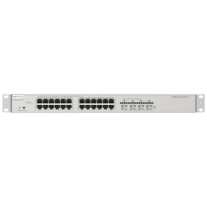 Комутатор 24 порти керований Ruijie Reyee RG-NBS5200-24GT4XS-P L3 POE
