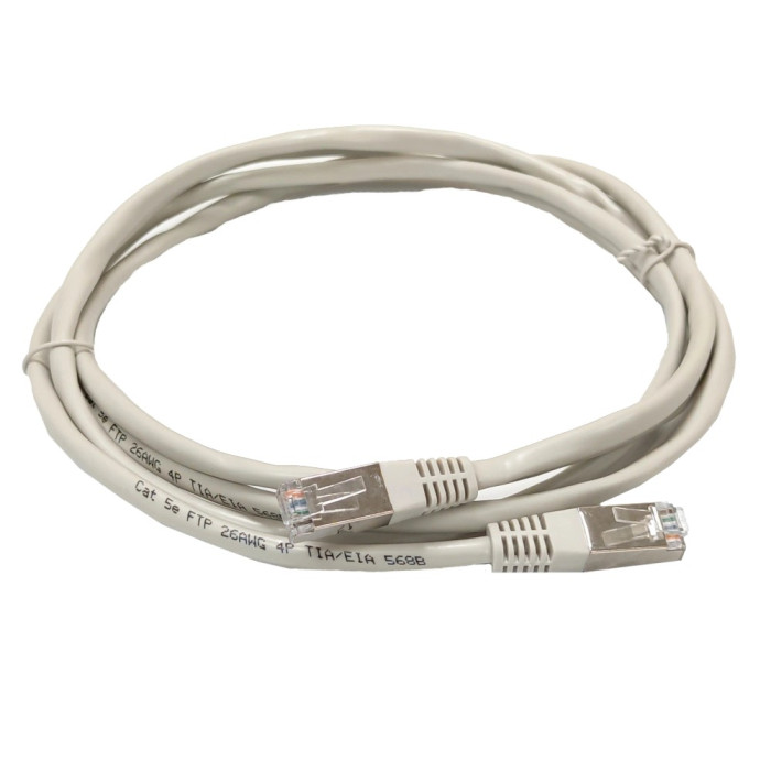 Патч-корд FTP, 0.5 м, кат. 5e, сірий Kingda PAFT4050