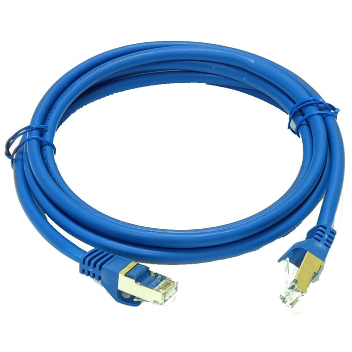 Патч-корд блакитний L&W LW S/FTP, 0.5 м, кат. 6А