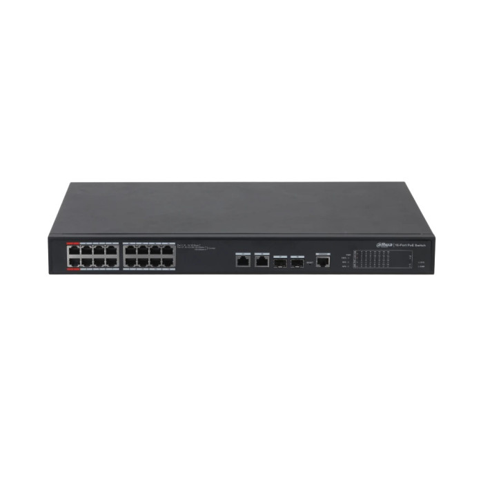 16-портовий керований POE Dahua PFS4218-16ET-190
