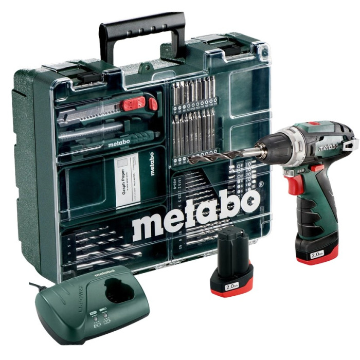 Акумуляторний дриль-шурупокрут Metabo PowerMaxx BS Basic Mobile Workshop