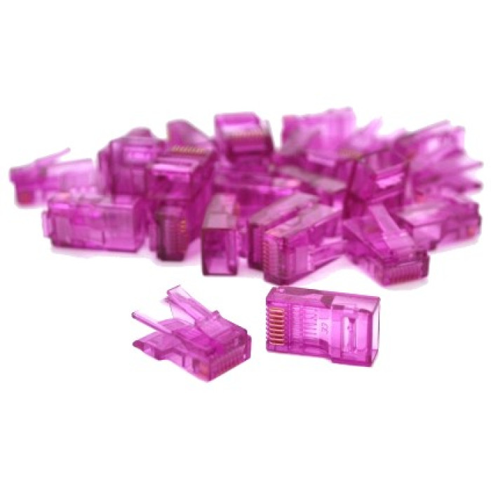 Конектор Ritar RJ-45 8P8C UTP Cat-5 (100 шт/уп.) Q100 Violet