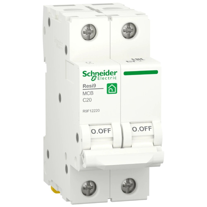 Автоматичний вимикач Schneider Electric Schneider Electric RESI9 20 А, 2P, крива С, 6кА