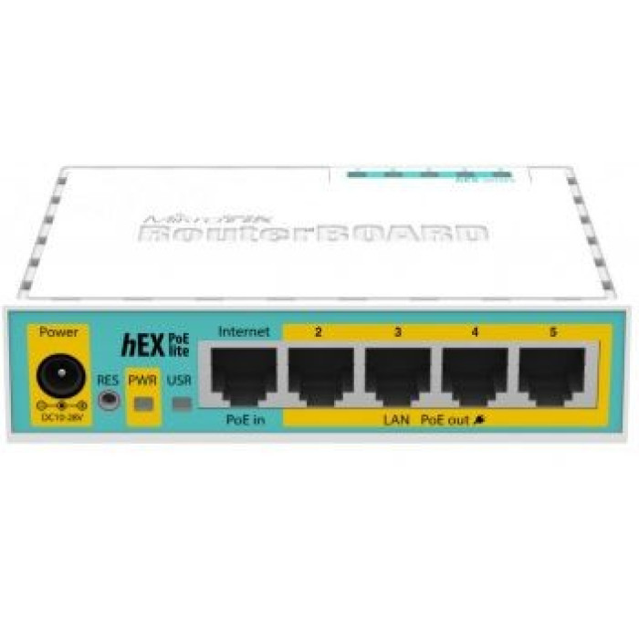 Маршрутизатор MikroTik hEX PoE lite (RB750UPr2) 5-портовий