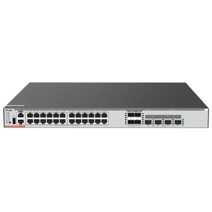 Комутатор 24 порти керований Ruijie RG-CS86-24XMG4XS4VS-UPD POE Full 1GE/2.5GE/5GE/10GE