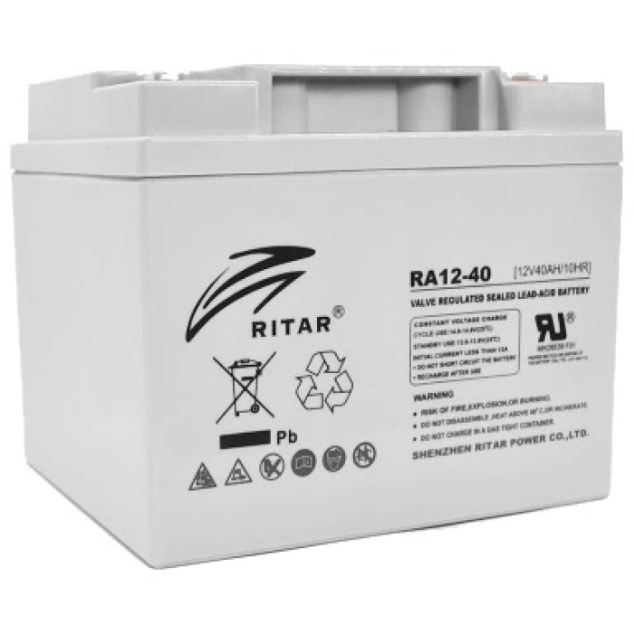 Аккумуляторная батарея AGM RITAR RA12-40 12V 40Ah