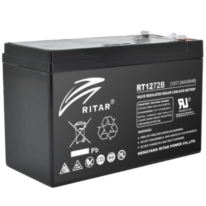 Аккумуляторная батарея AGM RITAR RT1272B 12V 7.2Ah