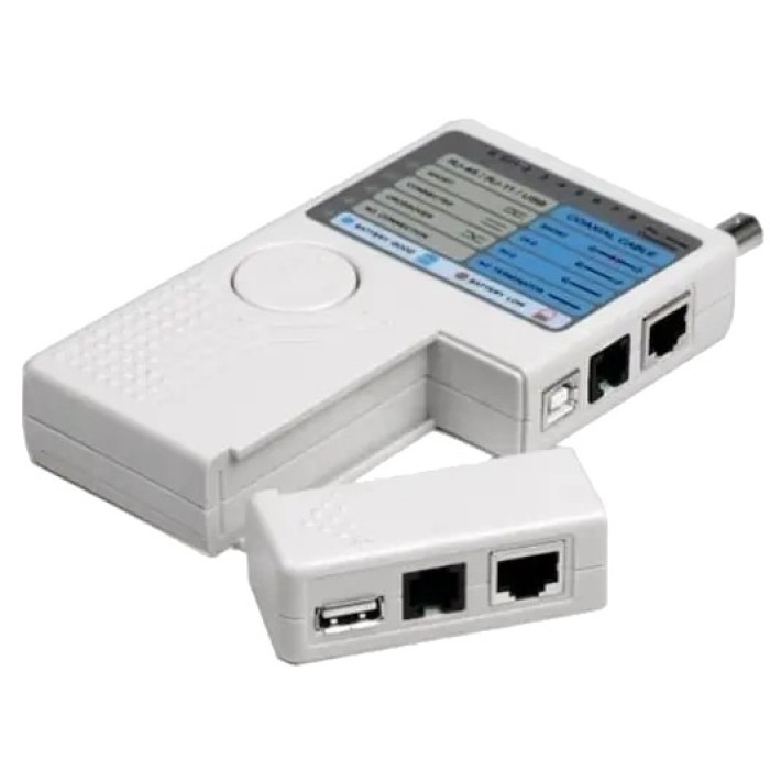 Тестер кабелю RJ-45, RJ-12,USB, BNC Hypernet RX-1000