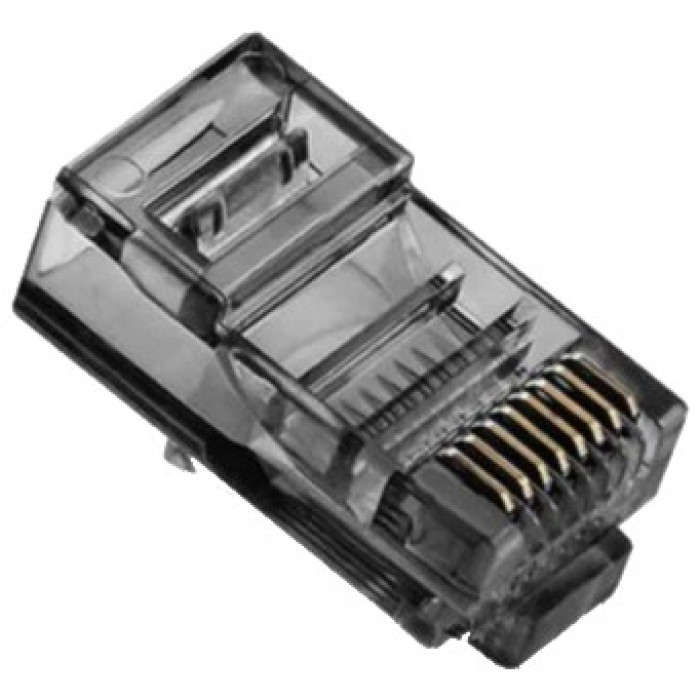 Конектор Ritar RJ-45 8P8C UTP Cat-5 (100 шт/уп.) [чорний]