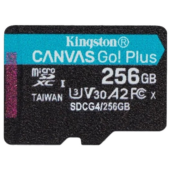 Модуль флеш-пам'яті KINGSTON 256GB microSDXC Canvas Go Plus Gen4 200R