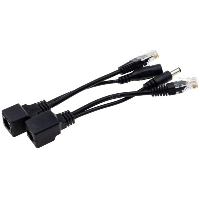 Адаптер SEVEN P-731 PoE SET black