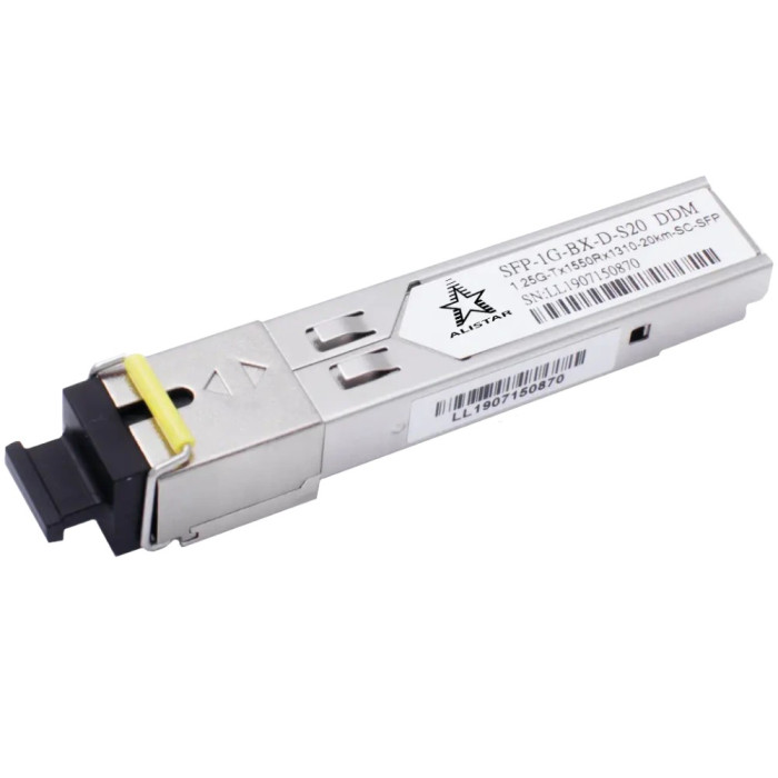 Модуль ALISTAR SFP-1G-BX-D-S20 SFP 1G 1SM WDM SC 20KM TX1550/RX1310nm D