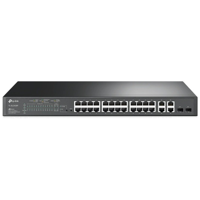 Комутатор 24 порти керований TP-Link TL-SL2428P PoE+