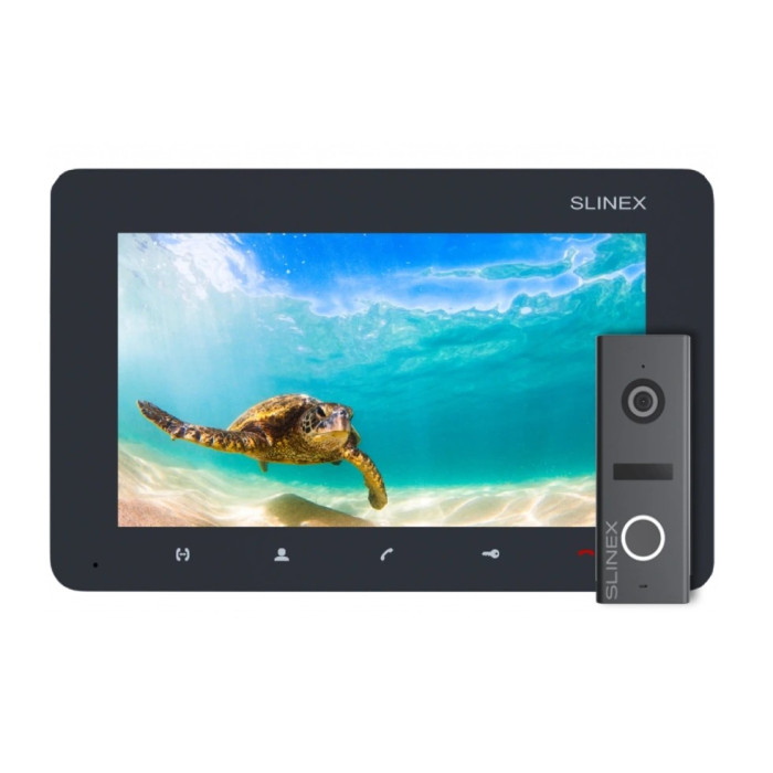 Комплект відеодомофона Slinex SM-07M Graphite + ML-17HD Graphite