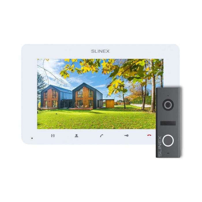 Комплект відеодомофона Slinex SM-07 White + ML-17HD Graphite