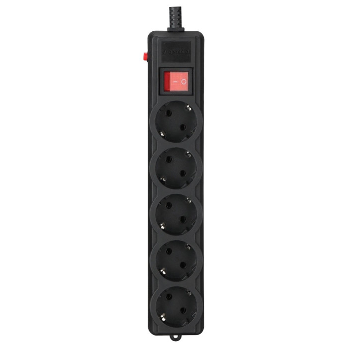 Мережевий фільтр Gembird SPG5-G-15B-PRO 4.5 м кабель 5 розеток