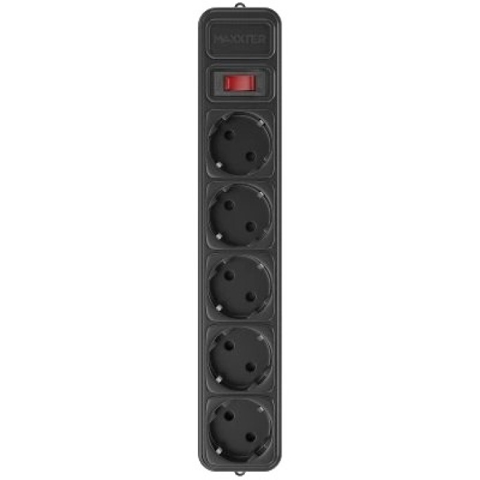 Мережевий фільтр 1.8 м кабель 5 розеток Maxxter SPM5-G-6В