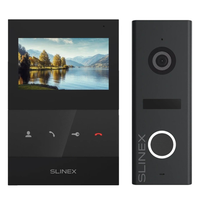 Комплект відеодомофону Slinex SQ-04 Black + ML-17HR Graphite