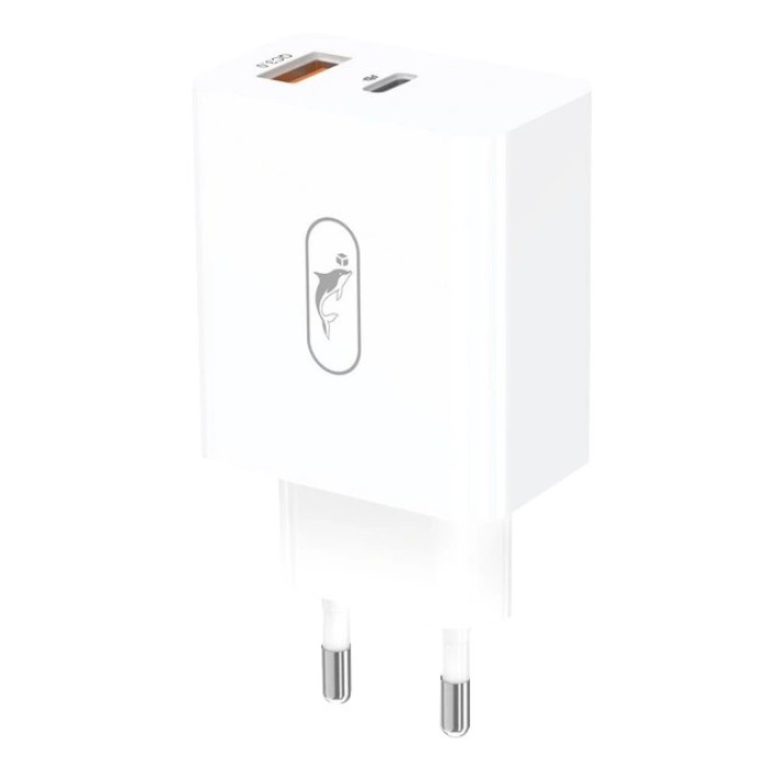 Мережевий зарядний пристрій SkyDolphin SC02 (2USBx2.4A) White (MZP-000185)