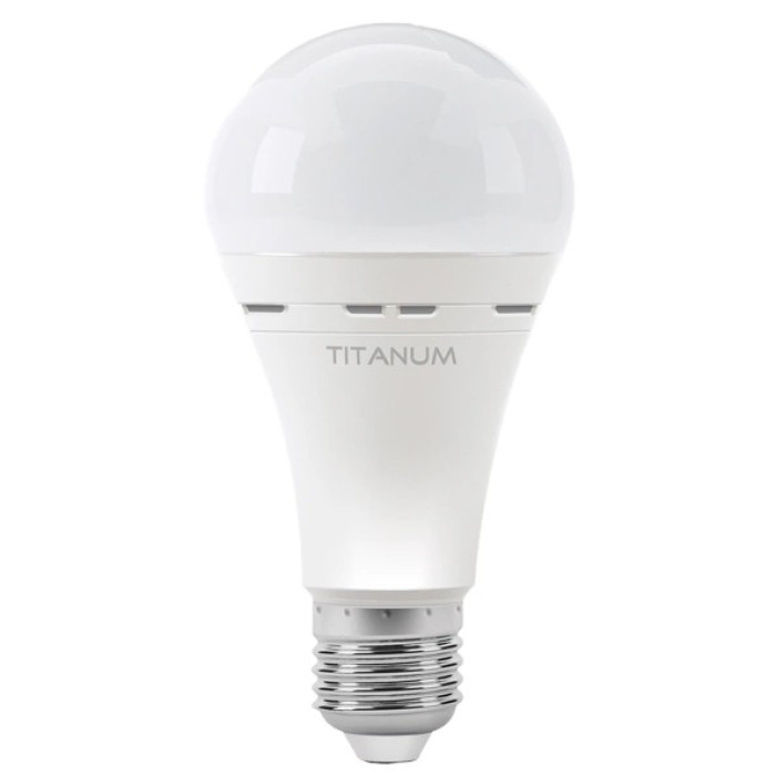 LED лампа акумуляторна A68 10W E27 4000K 220V TITANUM TL-EMA68-10274